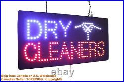 Dry Cleaners Neon Sign LED Open Sign Store Sign Business Sign Window Sign