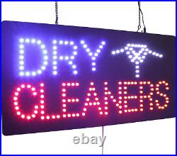Dry Cleaners Sign, TOPKING Signage, LED Neon Open, Store, Window, Shop, Business