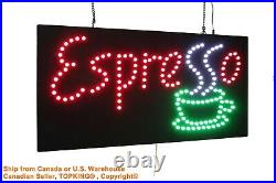 Espresso Coffee Neon Sign LED Open Sign Store Sign Business Sign Window Sign