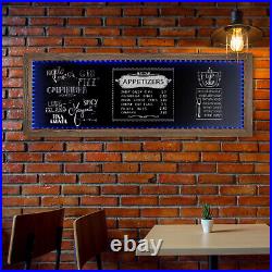 Excello Global Chalkboard 25x59 with LED- BLACK