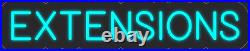 Extensions Sky Blue 24x6 inches Neon LED Sign Decor Wall Lights Bright Store