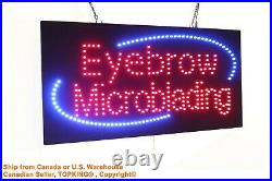 Eyebrow Microblading Sign Neon Sign LED Open Sign Store Sign Business Sign