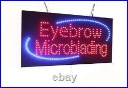 Eyebrow Microblading Sign, Super Bright LED Open Sign, Store Sign, Business