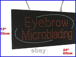 Eyebrow Microblading Sign, Super Bright LED Open Sign, Store Sign, Business Sign
