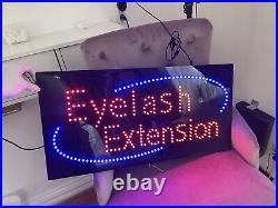 Eyelash Extension Neon Sign LED Open Sign Store Sign Business Sign Window Sign