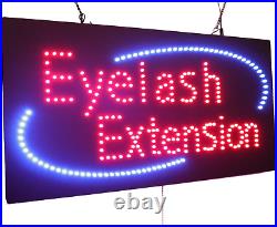 Eyelash Extension Sign, Super Bright LED Open Sign, Store Sign, Business Sign, W