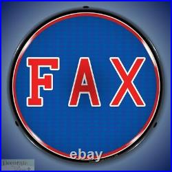 FAX Sign 14 LED Light Store Business Advertise Made USA Lifetime Warranty New
