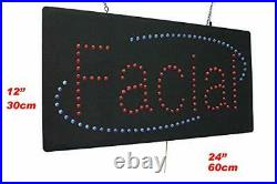 Facial Sign, Signage, LED Neon Open, Store, Window, Shop, Business, Display