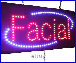 Facial Sign, TOPKING Signage, LED Neon Open, Store, Window, Shop, Business, Disp