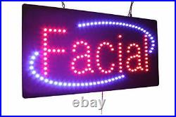 Facial Sign TOPKING Signage LED Neon Open Store Window Shop Business Display