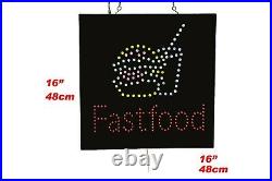 Fastfood Sign, TOPKING Signage, LED Neon Open, Store, Window, Shop, Business