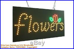 Flowers Neon Sign LED Open Sign Store Sign Business Sign Window Sign