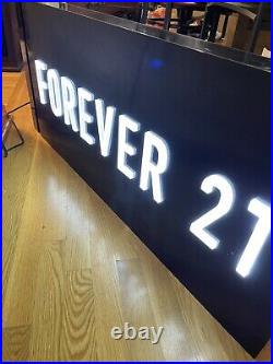 Forever 21 Store Electric Sign Advertising 42x18 LED Sign Double Sided Decor