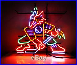 Fox Hockey Neon Sign Light Vintage Beer Bar Pub Store Shop Room Wall Decor LED
