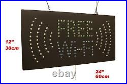 Free WiFi Sign Neon Sign LED Open Sign Store Sign Business Sign Window Sign