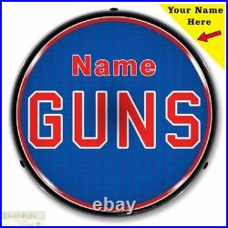 GUNS Sign 14 LED Light Custom Add Your Name Store Advertise USA Warranty New