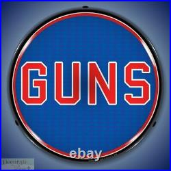 GUNS Sign 14 LED Light Store Business Advertise Made USA Lifetime Warranty New