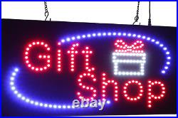 Gift Shop Sign 19, Signage, LED Neon Open, Store, Window, Shop, Business, Disp