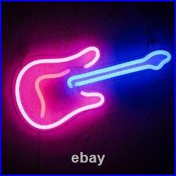 Guitar LED Neon Light Sign Dimmable Music Bar Club Store Retro Decor Nightlight