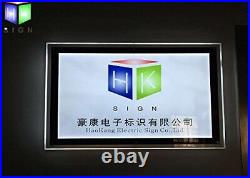 HKSIGN-Acrylic Crystal Led Photo Frame Light Box for Office Store Sign Display w