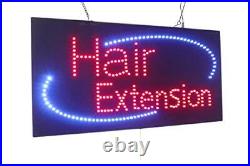 Hair Extension Sign, Signage, LED Neon Open, Store, Window, Shop, Business