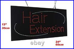 Hair Extension Sign, Signage, LED Neon Open, Store, Window, Shop, Business