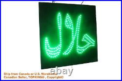 Halal Sign in Arabic Neon Sign LED Open Sign Store Sign Business Sign