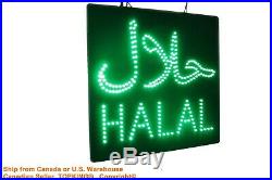 Halal Sign with Arabic Neon Sign LED Open Sign Store Sign Business Sign