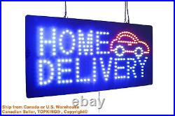 Home Delivery Neon Sign LED Open Sign Store Sign Business Sign Window Sign