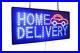 Home Delivery Sign, Signage, LED Neon Open, Store, Window, Shop, Business