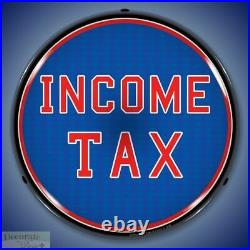 INCOME TAX Sign 14 LED Light Store Business Advertise USA Lifetime Warranty New
