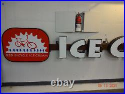 Ice Cream Store sign, custom made, 30 x 196, LED lights, for exterior signage