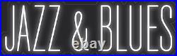 Jazz Blues Cool White 36x11 inches Neon LED Sign Decor Wall Lights Bright Store