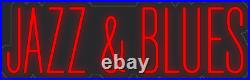Jazz Blues Red 36x11 inches Neon LED Sign Decor Wall Lights Bright Store