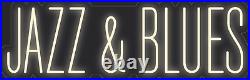 Jazz Blues Warm White 36x11 inches Neon LED Sign Decor Wall Lights Bright Store