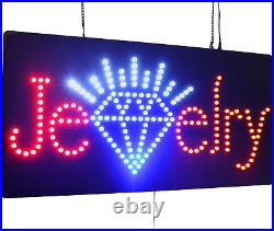 Jewelry Sign, TOPKING Signage, LED Neon Open, Store, Window, Shop, Business