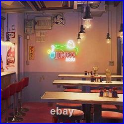 Jinro Soju Neon Sign Store Decor Bar Neon Lights LED Dimmable Soju Signs Wall
