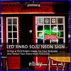 Jinro Soju Neon Sign Store Decor Bar Neon Lights LED Dimmable Soju Signs for