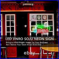 Jinro Soju Neon Sign Store Decor Bar Neon Lights LED Dimmable Soju Signs for Wal