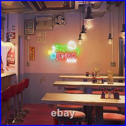 Jinro Soju Neon Sign Store Decor Bar Neon Lights LED Dimmable Soju Signs for Wal