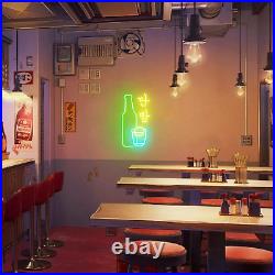 Jinro Soju Neon Sign Store Decor Dimmable Bar Neon Lights LED Soju Signs Wall Mo