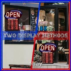 Kanayu LED Business Open Sign Large Electronic Programmable Store Hours Sign