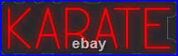 Karate Red 24x8 inches Neon LED Sign Decor Wall Lights Brighten Up Store