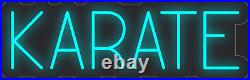 Karate Sky Blue 24x8 inches Neon LED Sign Decor Wall Lights Brighten Up Store