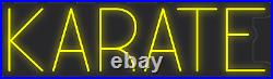 Karate Yellow 36x11 inches Neon LED Sign Decor Wall Lights Brighten Up Store