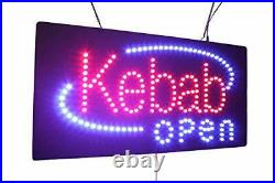 Kebab Open Sign TOPKING Signage LED Neon Open Store Window Shop Business Disp