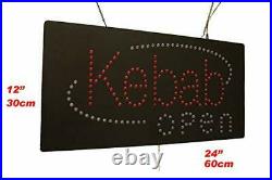 Kebab Open Sign TOPKING Signage LED Neon Open Store Window Shop Business Disp