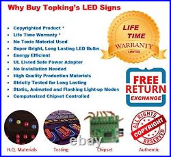 Key Cutting Sign, TOPKING Signage, LED Neon Open, Store, Window, Shop, Business