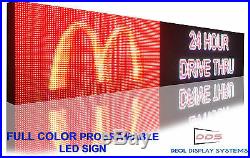 LED Beer store Full color Sign 10mm 19 x 63 Orogrammable Scroll OUTDOOR board