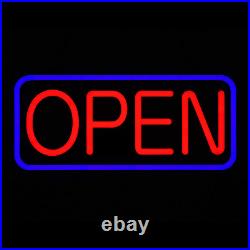 LED Business Advertisement Open Sign Electric Display Store Sign, 21 Blue/Red